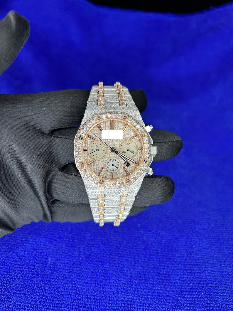 Iced Out Moissanite AP Luxury Watches for Him