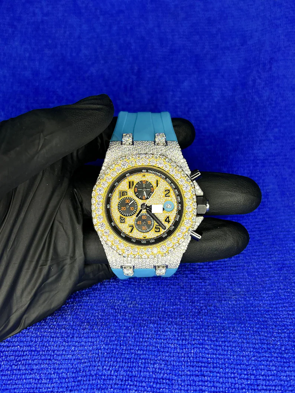 Handmade Moissanite Diamond Luxury Hip Hop Watches