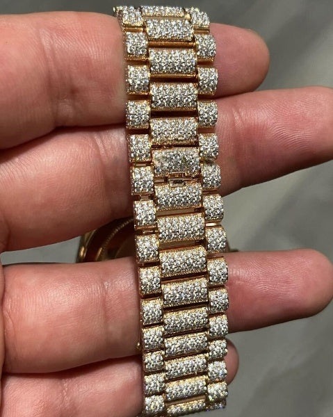 Customized Moissanite Diamond Watch Gift for Men's