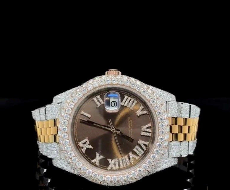 Handmade Moissanite Diamond Rolex Customized Luxury Watches