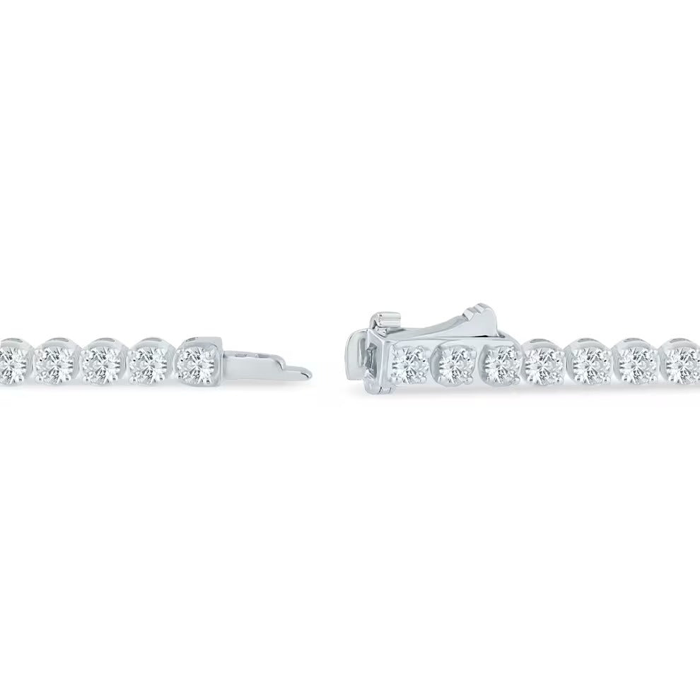 Round Brilliant Cut Moissanite Women's Bracelet Anniversary Gift