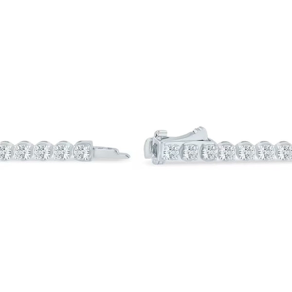 Round Brilliant Cut Moissanite Women's Bracelet Anniversary Gift