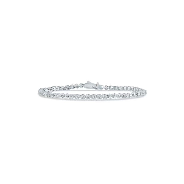 Round Brilliant Cut Moissanite Women's Bracelet Anniversary Gift
