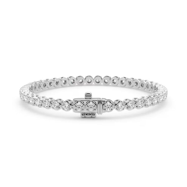 Round Brilliant Cut VVS1 Moissanite Tennis Bracelet