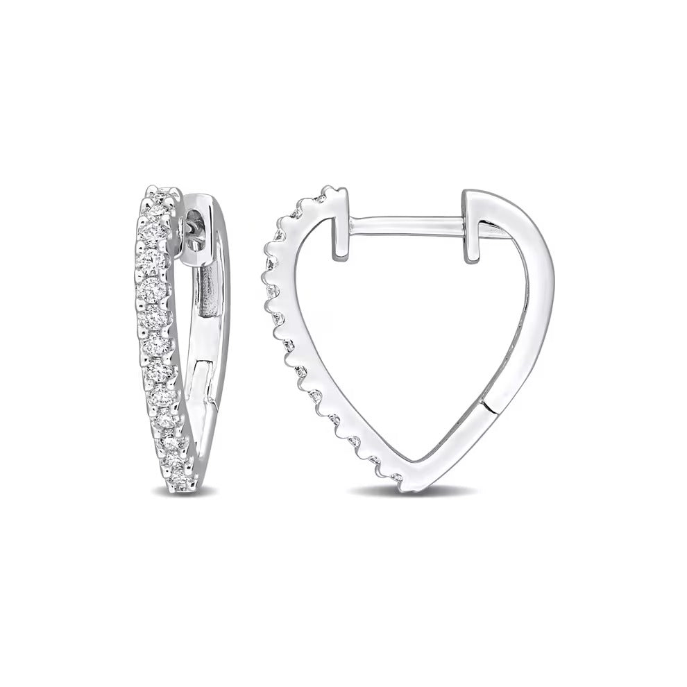 Moissanite Round Cut Classic Hoop Earrings For Her