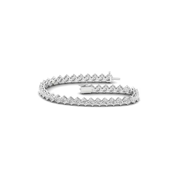 Women's Wear Oval Cut Moissanite Tennis Bracelet