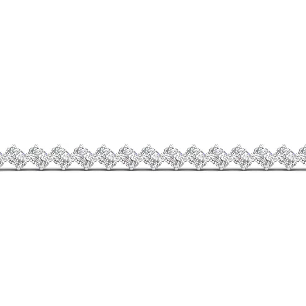Women's Wear Oval Cut Moissanite Tennis Bracelet