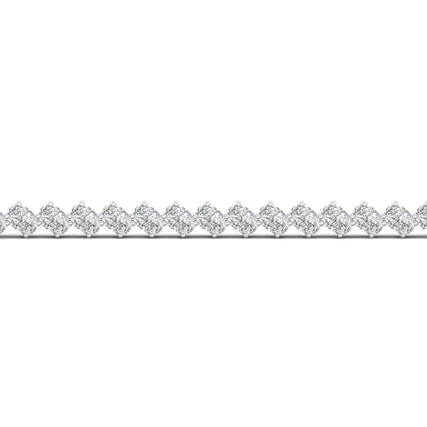 Women's Wear Oval Cut Moissanite Tennis Bracelet