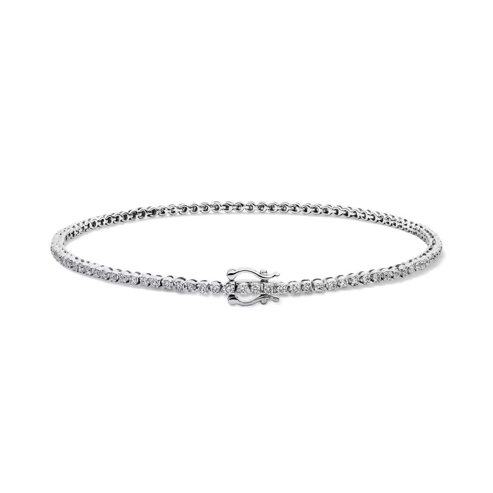 VVS1 Round Cut Moissanite Classic Bracelet For Women's