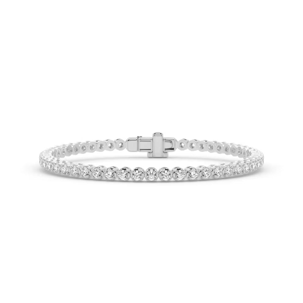 Moissanite Round Cut Women's Bracelet For Anniversary Gift