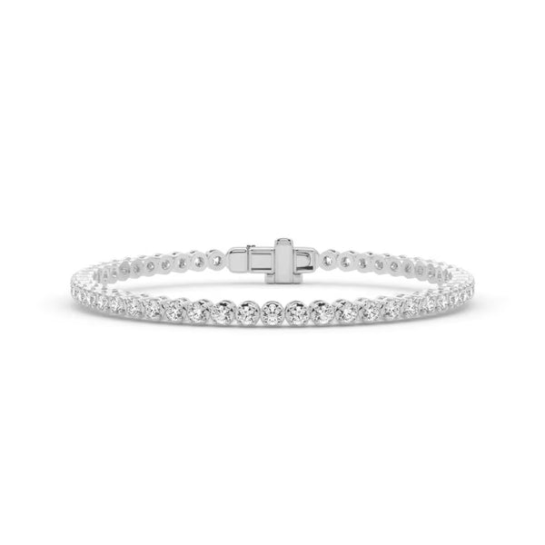 Moissanite Round Cut Women's Bracelet For Anniversary Gift
