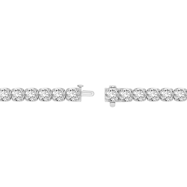 Colorless Moissanite Round Cut Bracelet For Women