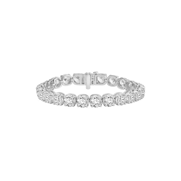 Colorless Moissanite Round Cut Bracelet For Women
