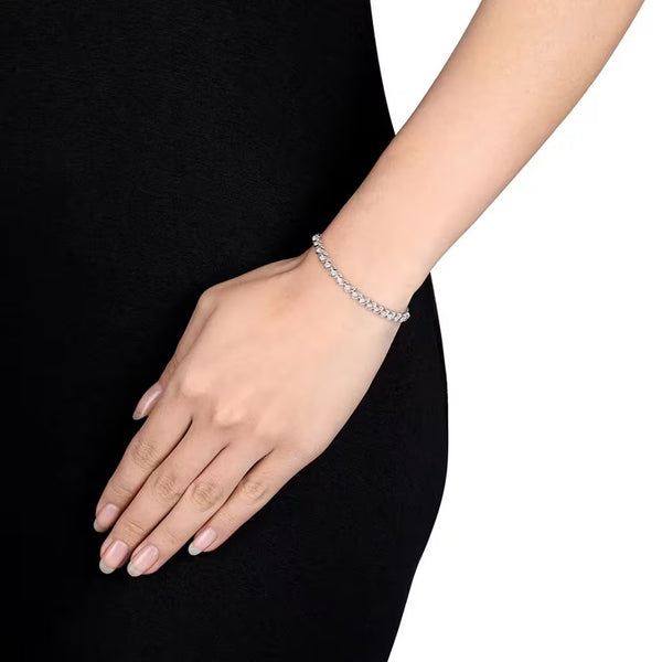 Colorless Round Cut Moissanite Adjustable Bracelet For Women