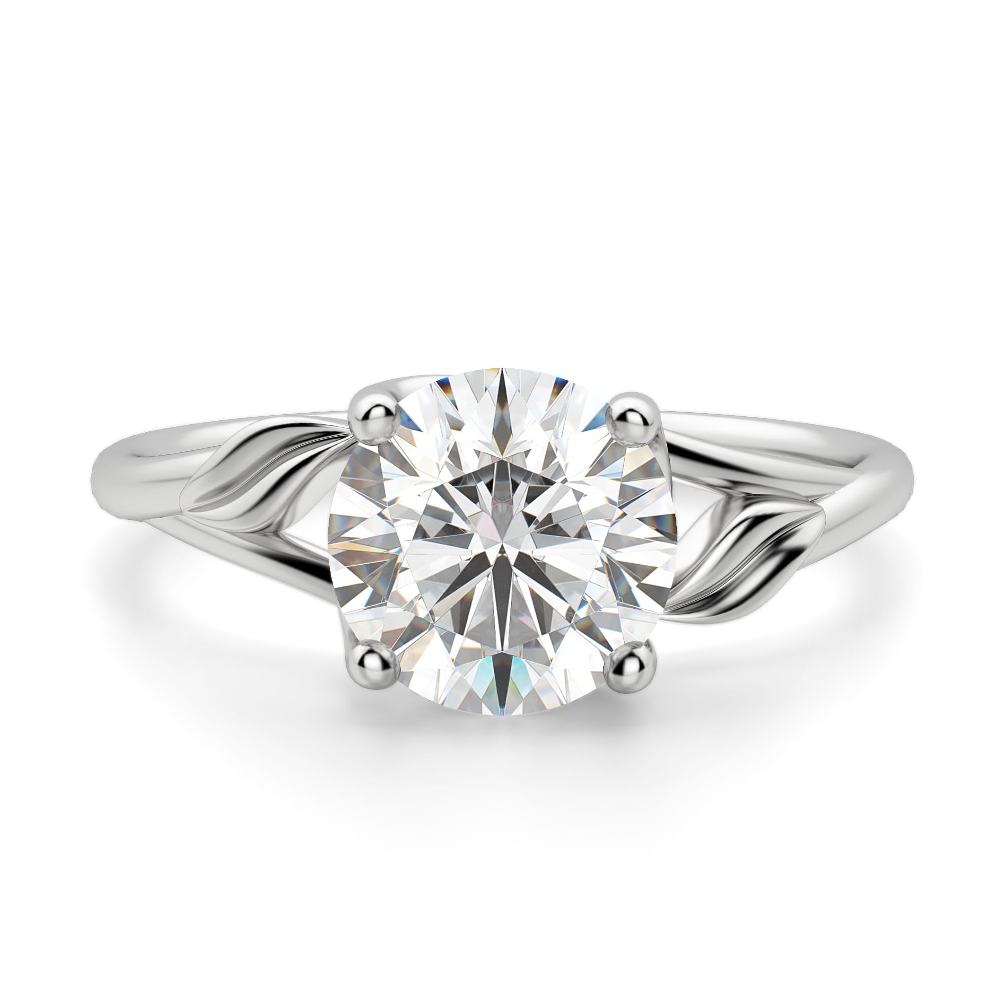 Ivy Round Cut Solitaire Engagement Ring