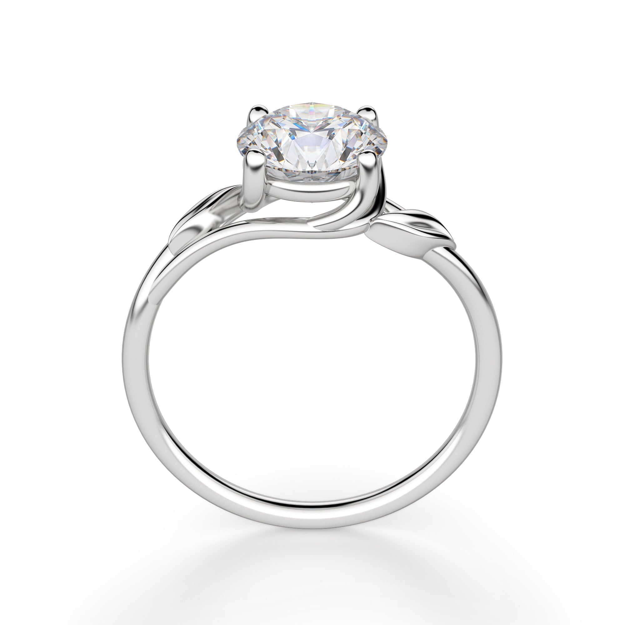 Ivy Round Cut Solitaire Engagement Ring