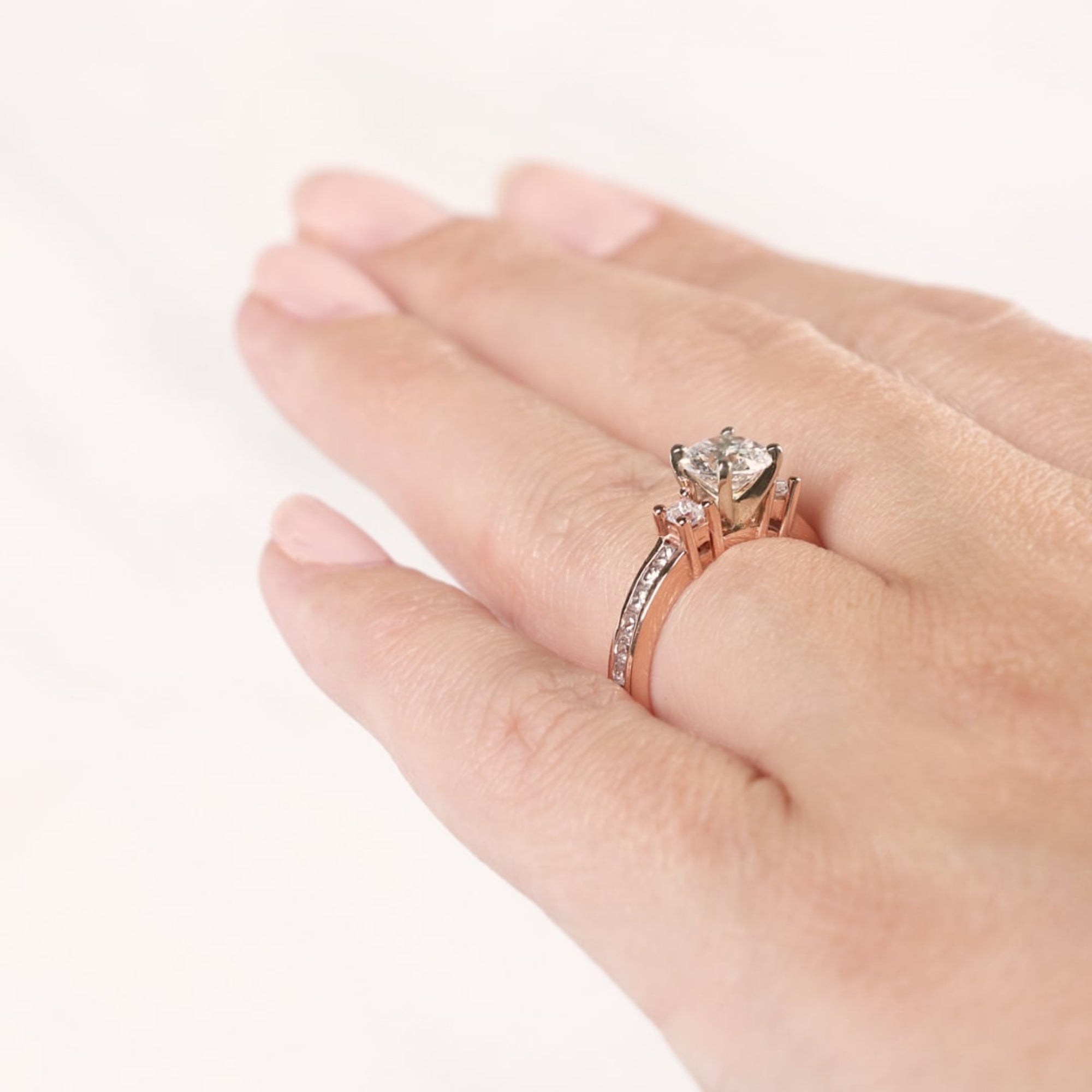 Chanel Set Rounds Brilliant Round Cut Channel Set Engagement Ring – Shayonam Jewels