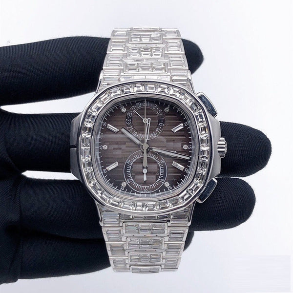 Moissanite Diamond Hip Hop Luxury Watches for Men's