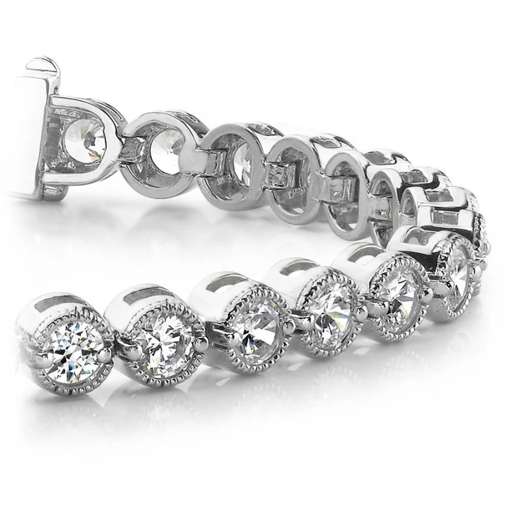 VVS1 Moissanite Round Cut Classic Women's Tennis Bracelet