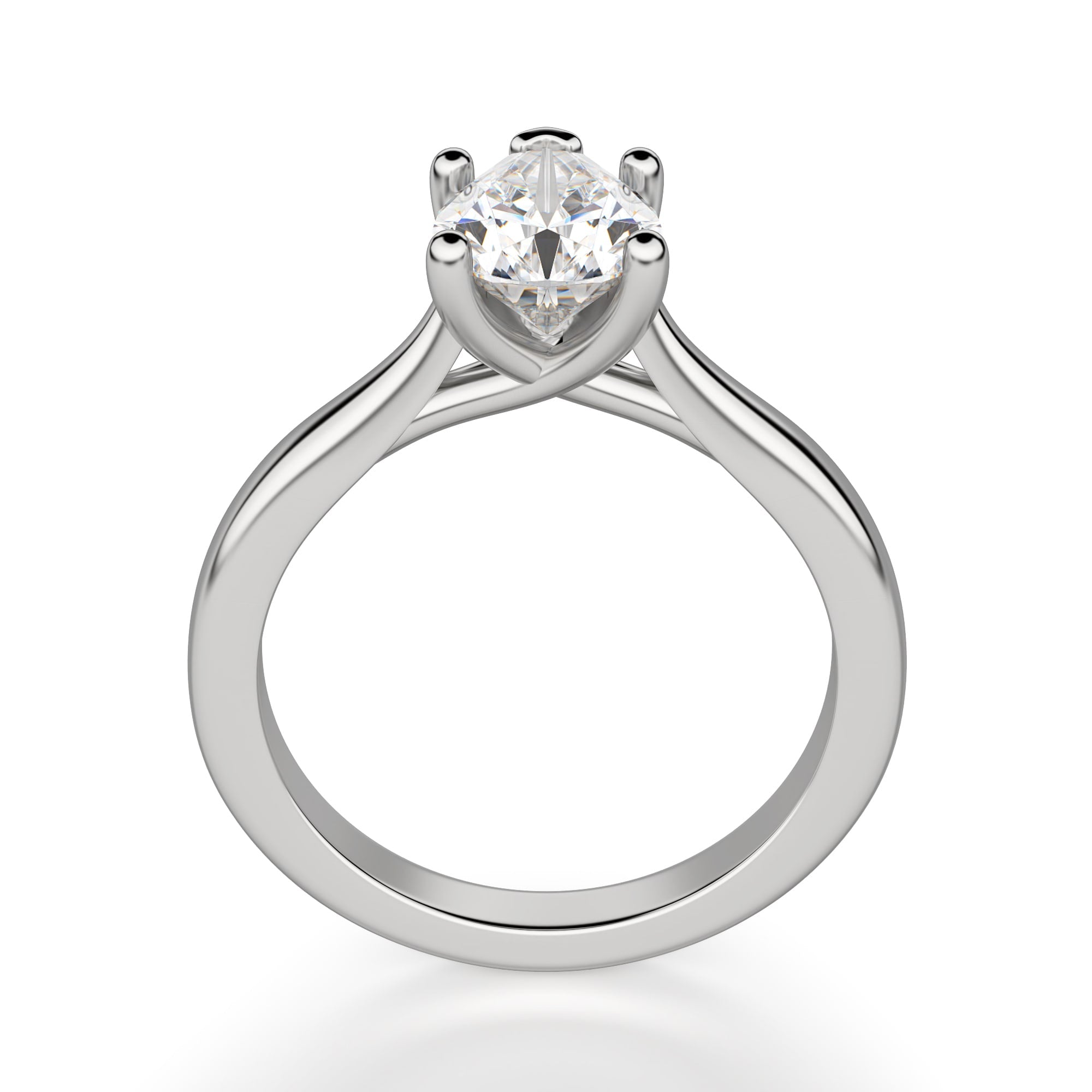 Pear Cut Solitaire Engagement Ring