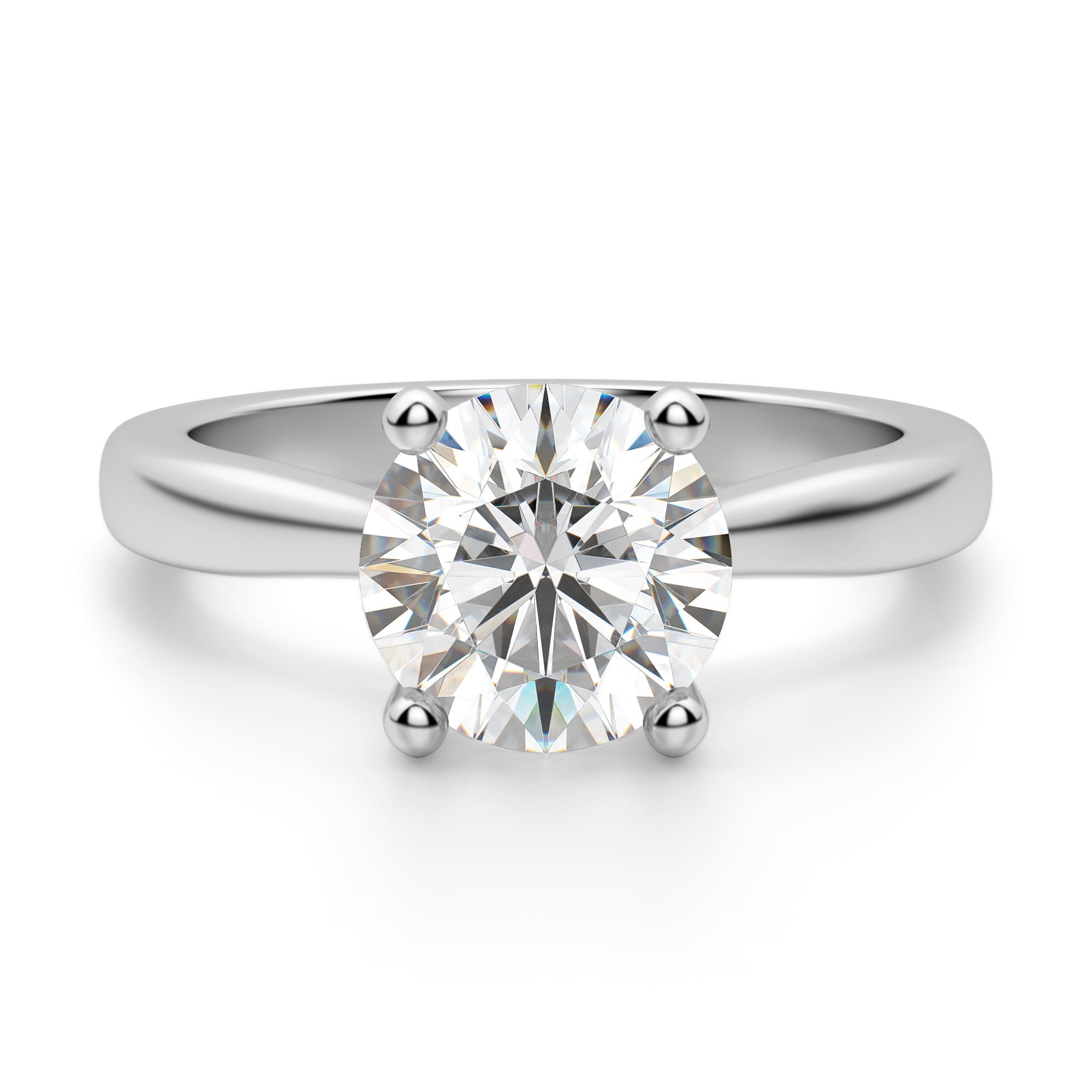 Brilliant Round Cut Solitaire Engagement Ring