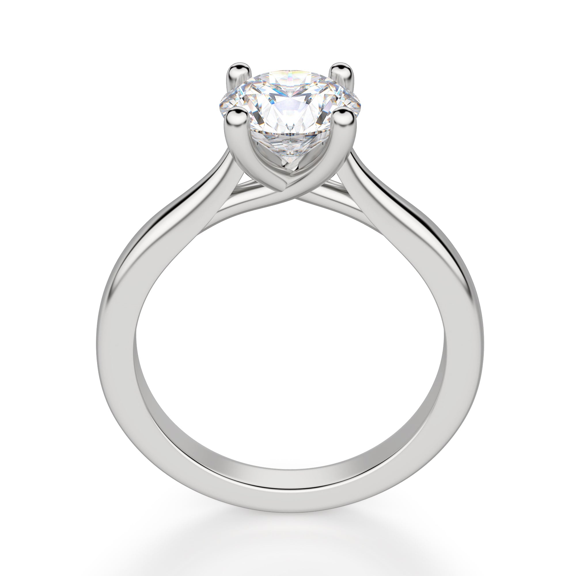 Brilliant Round Cut Solitaire Engagement Ring