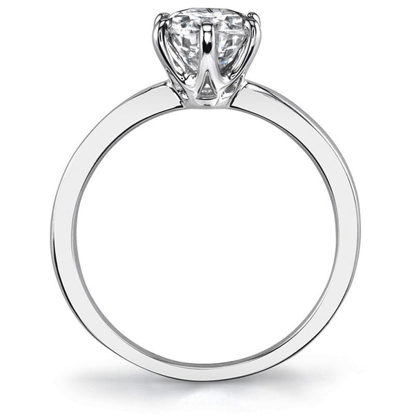 Oval Cut Moissanite Solitaire Engagement  Ring