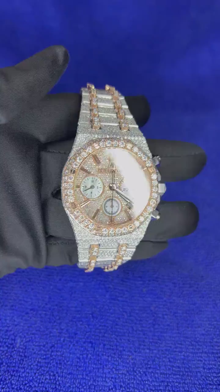 Iced Out Moissanite AP Luxury Watches for Him