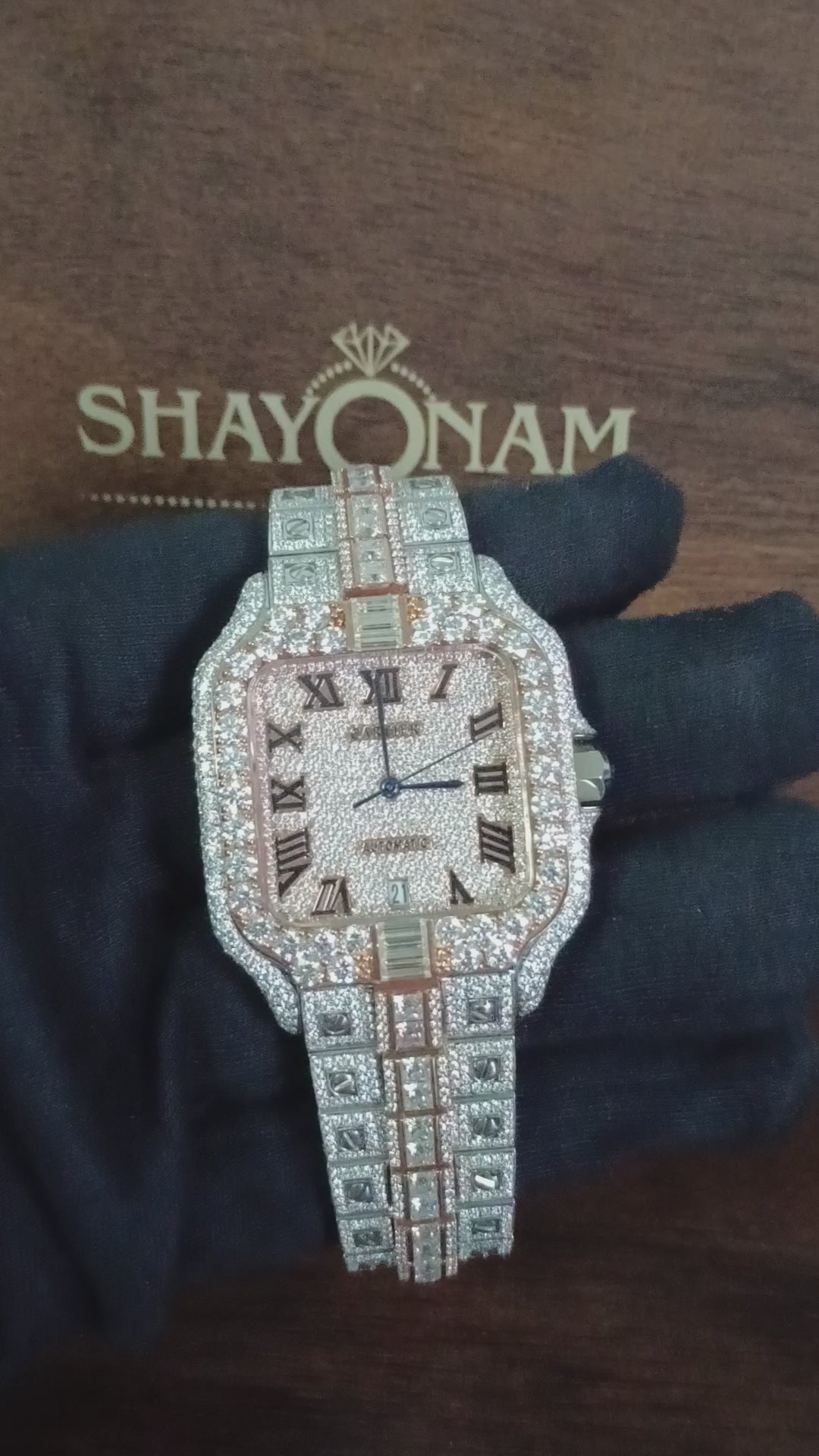 Handmade Moissanite Diamond Cartier Luxury Hip Hop Watches