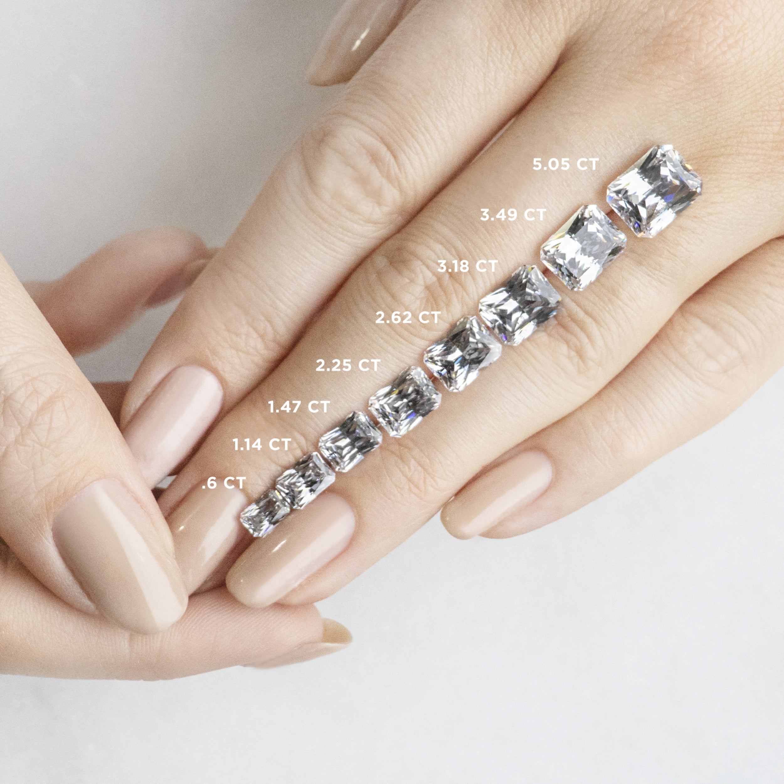 Micro Pave Set Radiant Cut Moissanite Engagement Ring
