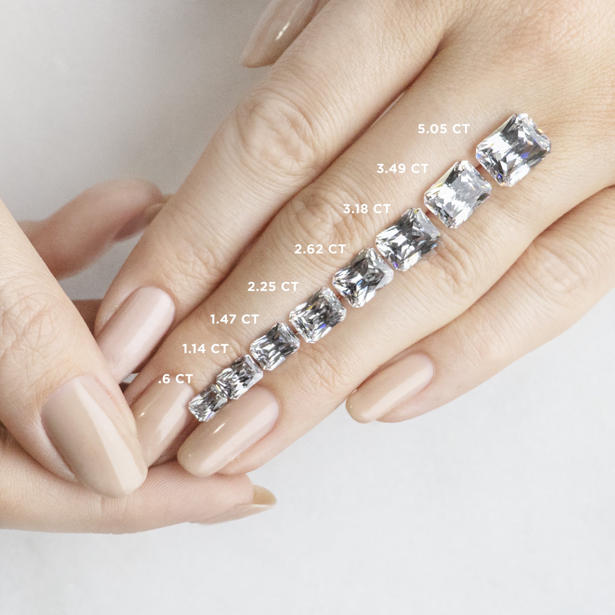 Basket Set Radiant Cut Lab Grown  Diamond Pave Set Engagement Ring