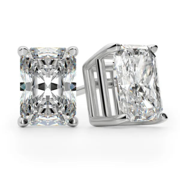 Basket Set Radiant Cut Stud Earrings