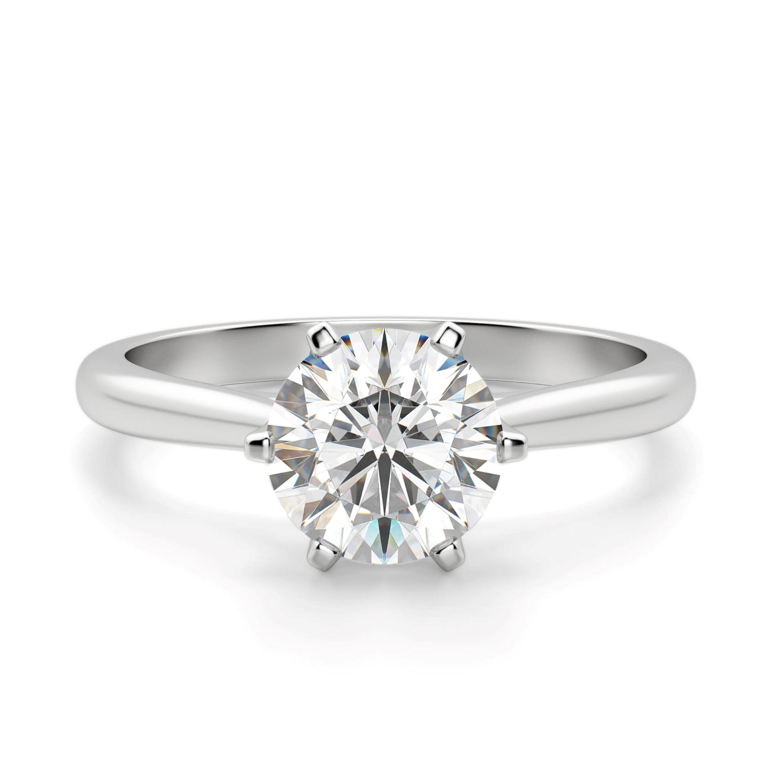 Round Cut Classic Solitaire Engagement Ring