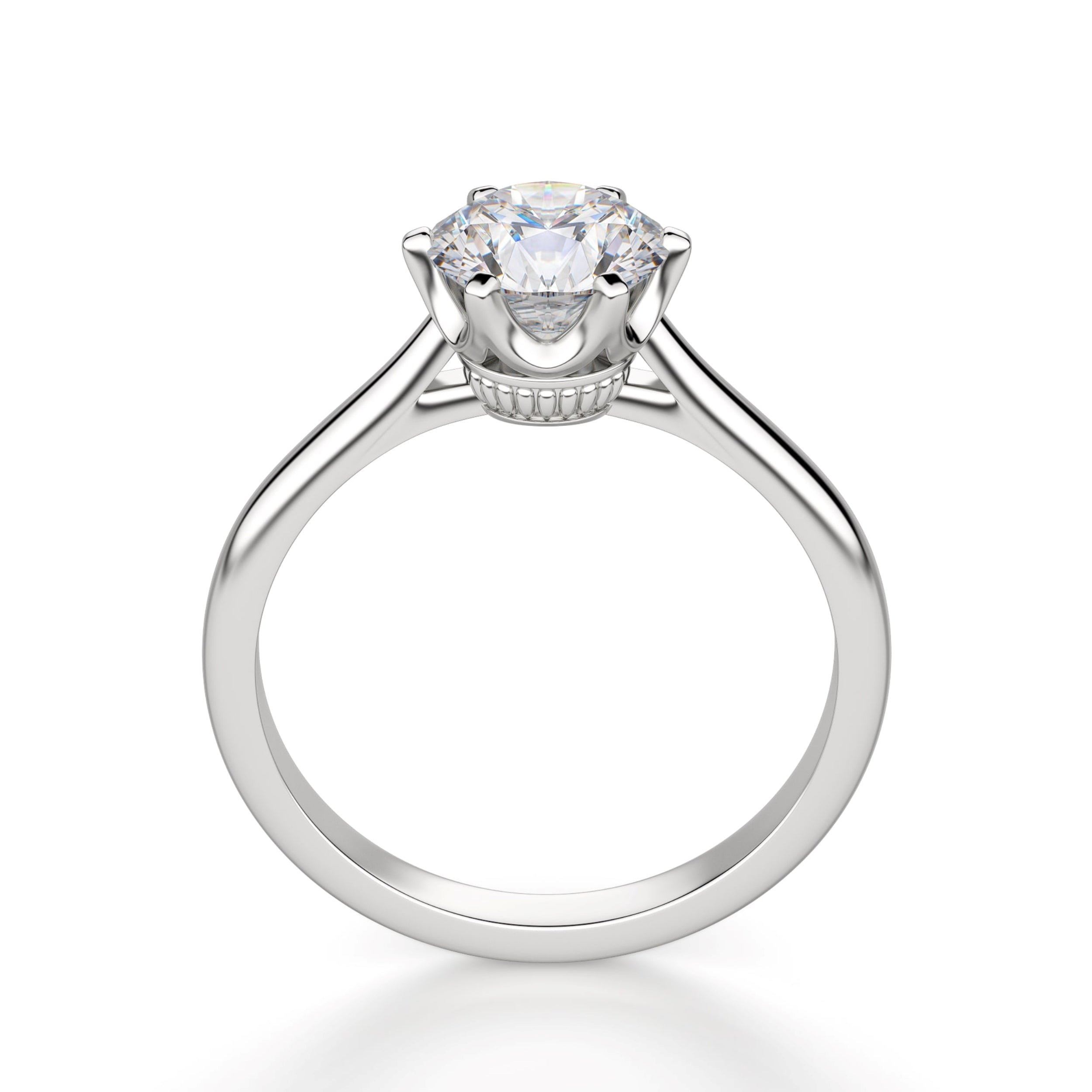 Round Cut Classic Solitaire Engagement Ring