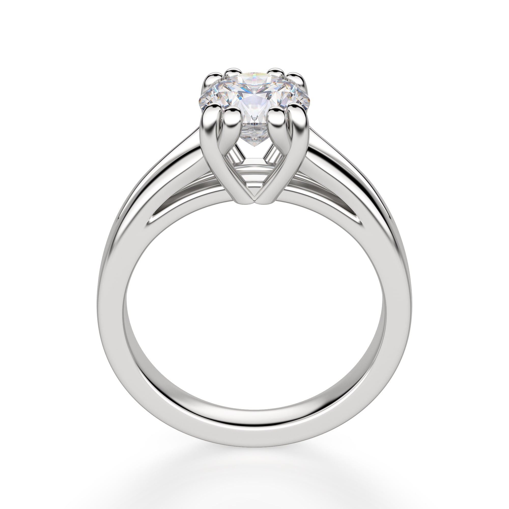 Brilliant Round Cut Solitaire Engagement Ring