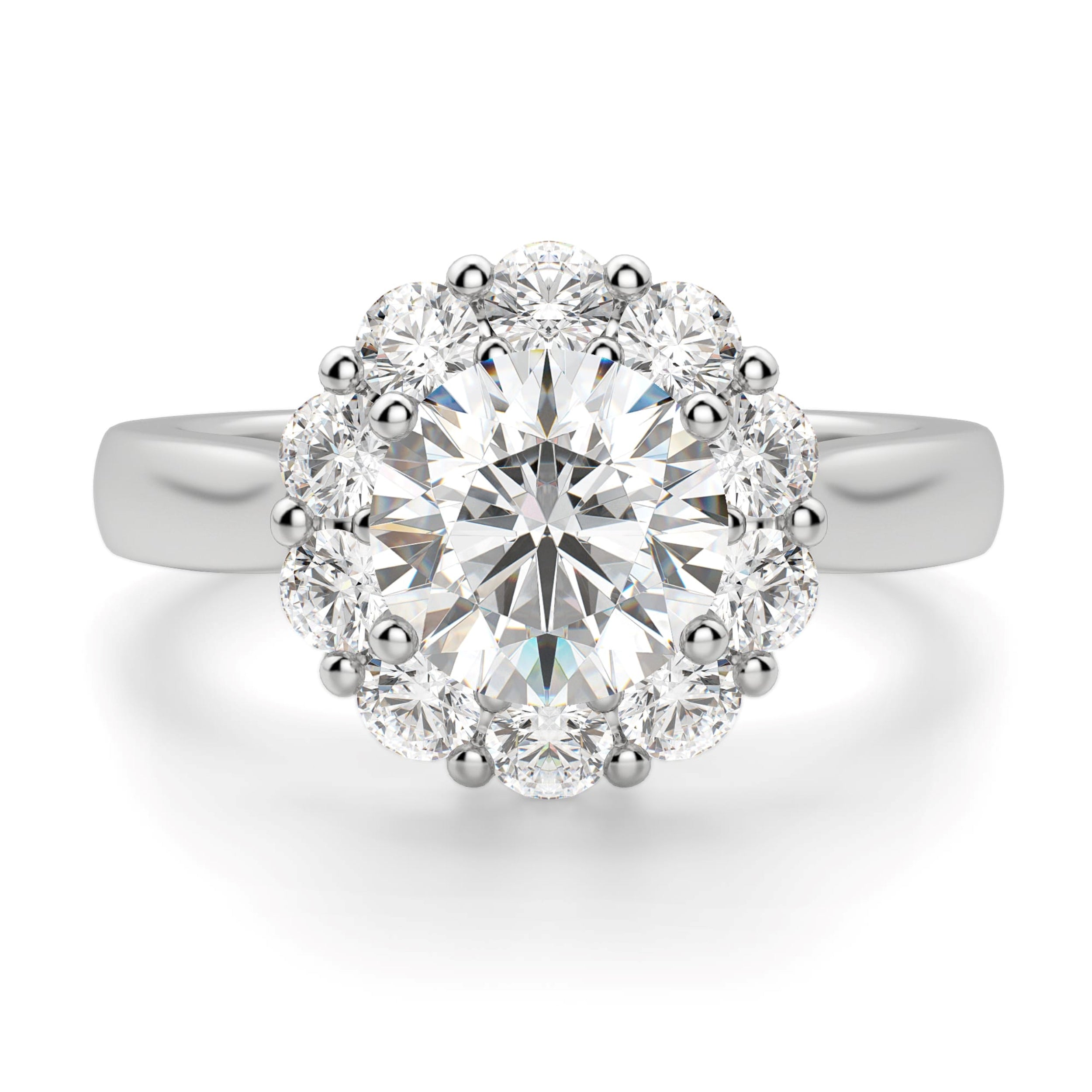 Brilliant Round Cut Halo Ring