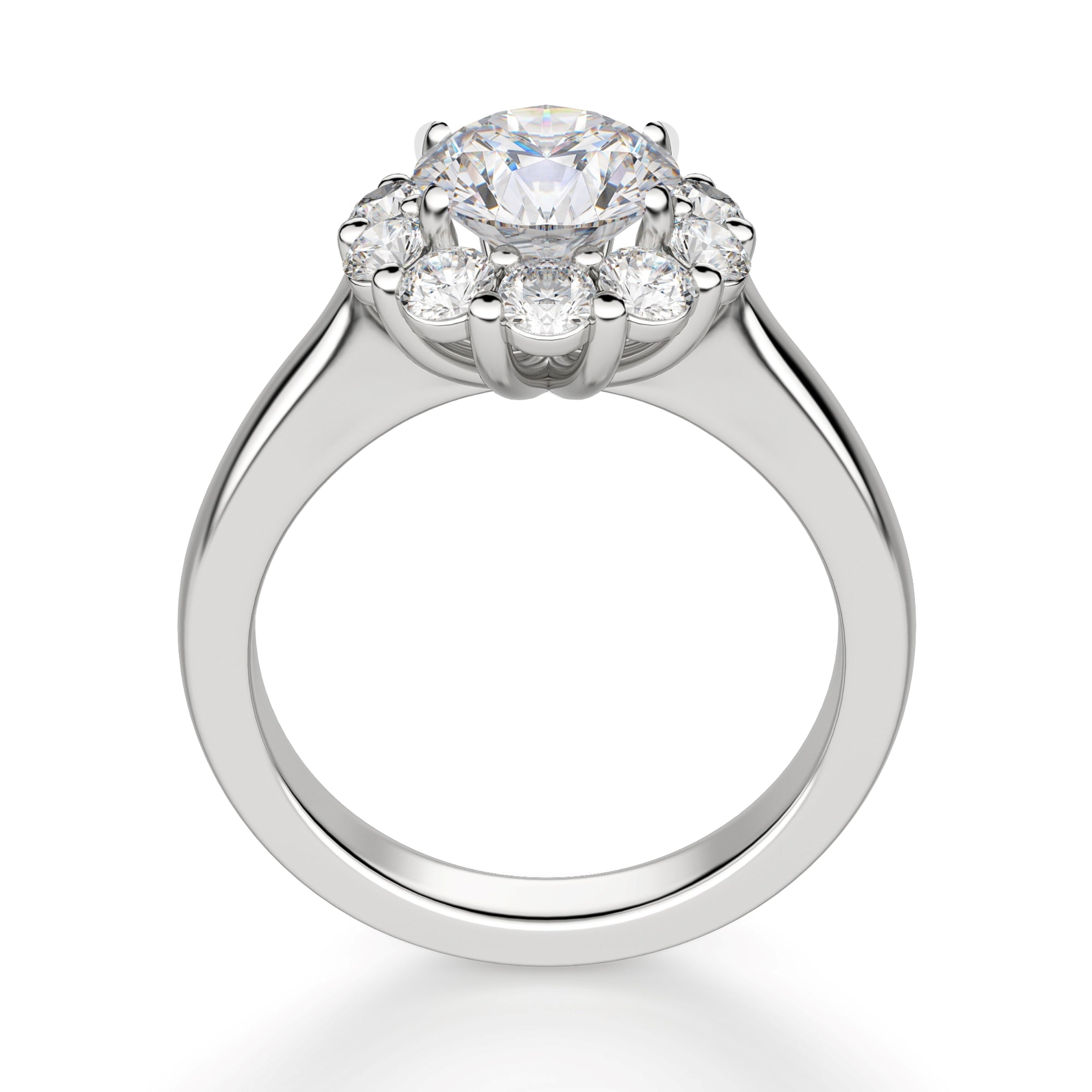 Brilliant Round Cut Halo Ring