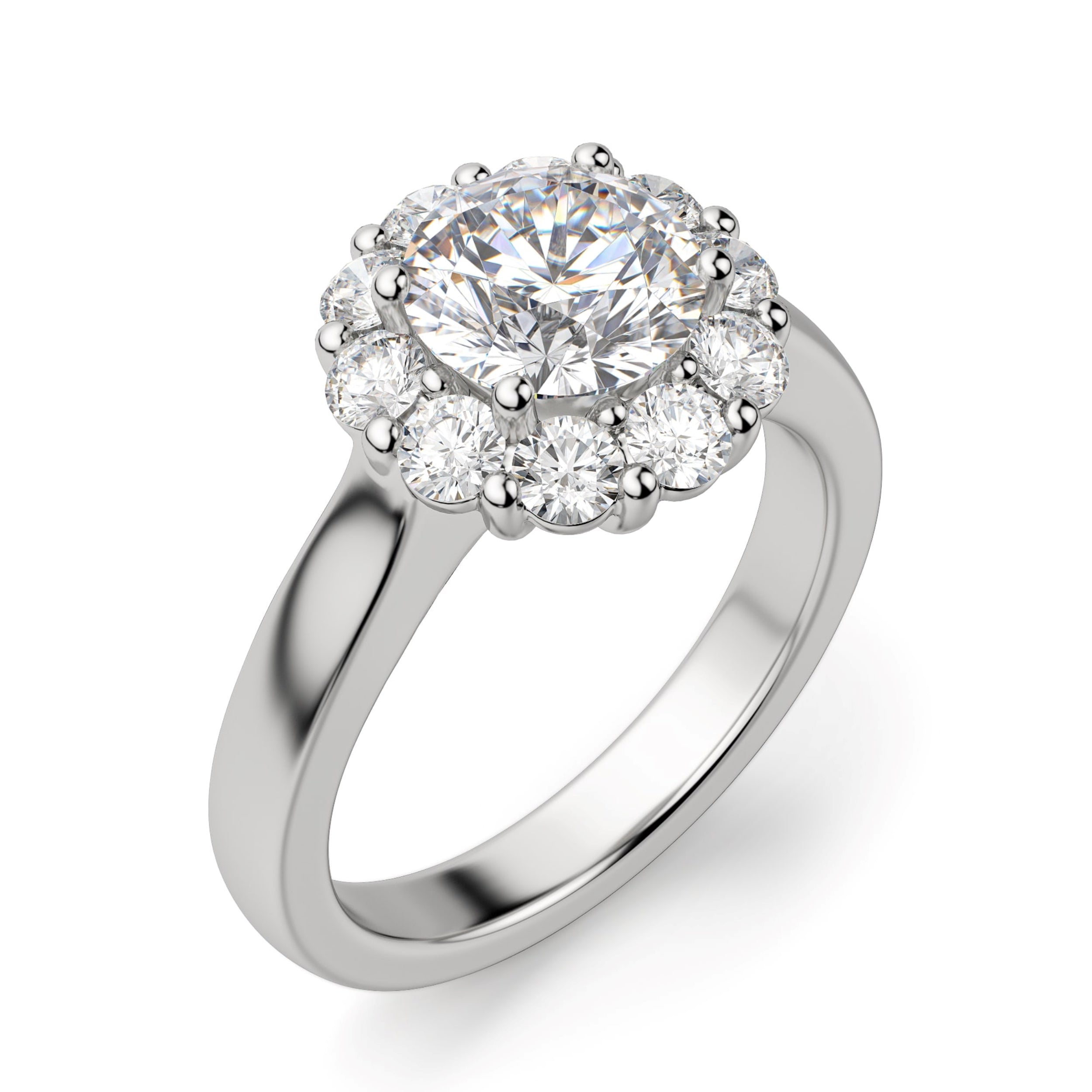 Brilliant Round Cut Halo Ring