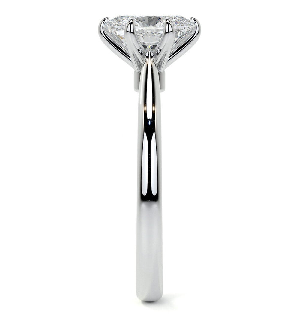 Oval Cut Moissante Solitaire Diamond Ring For Women