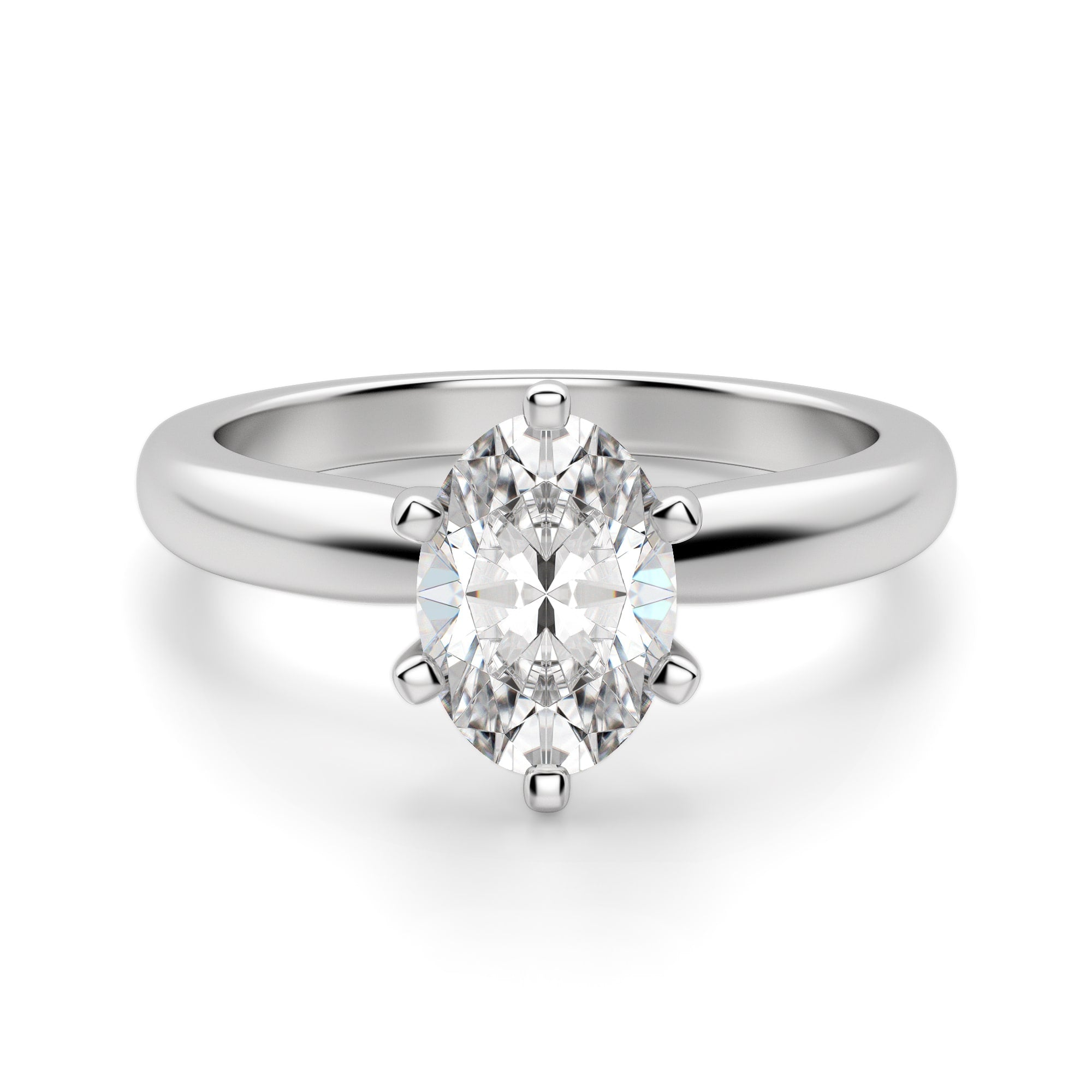 Lab Shay Oval Cut Lab Grown Diamond Solitaire Engagement Ring – Shayonam Jewels