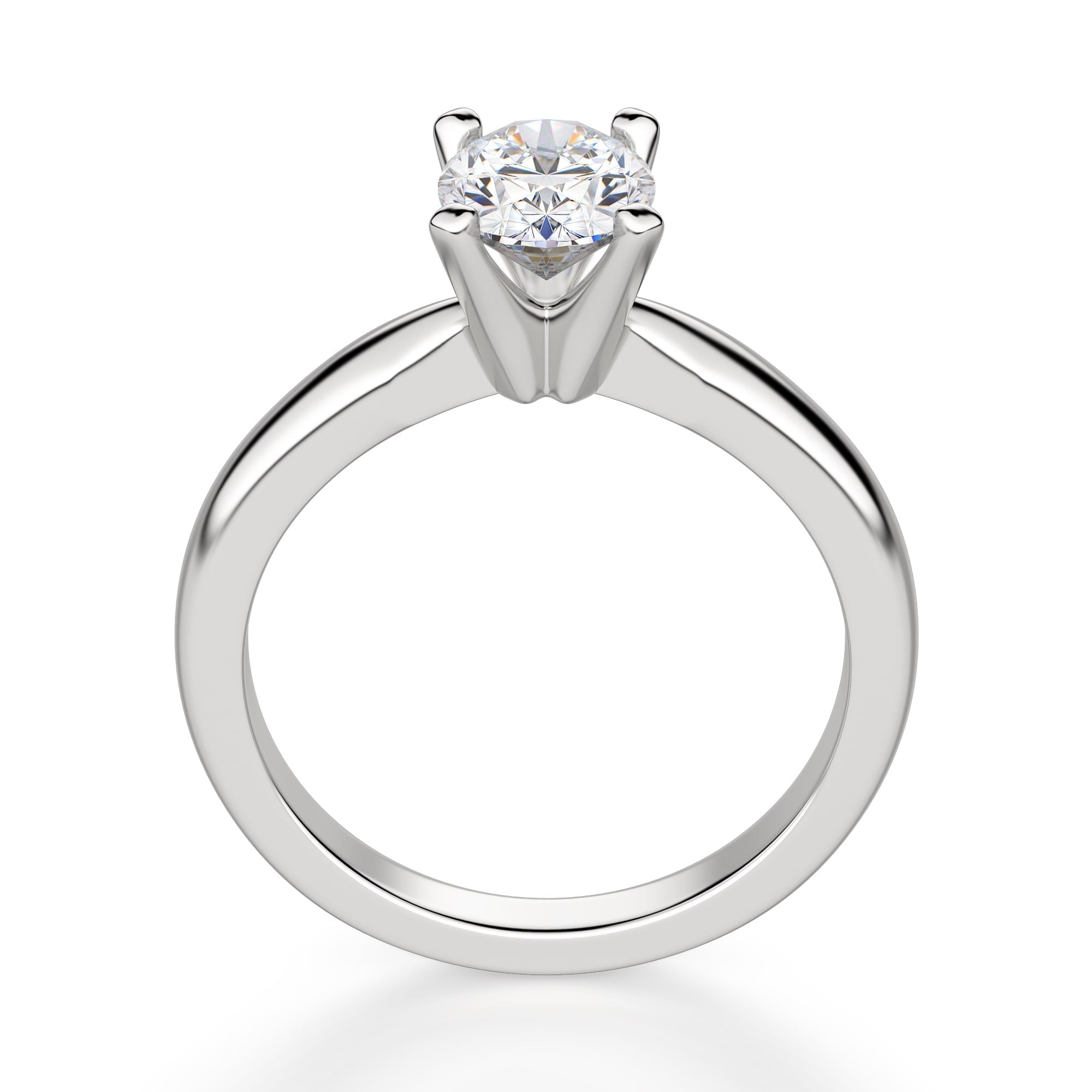 Oval Cut Solitaire Engagement Ring