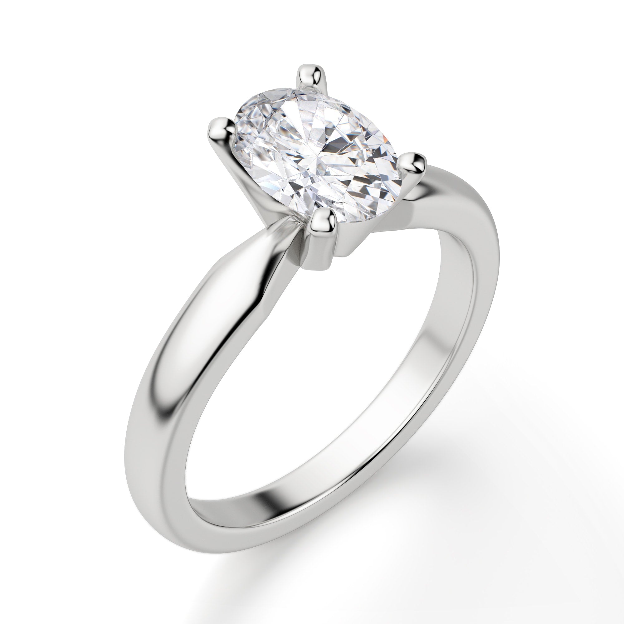 Oval Cut Solitaire Engagement Ring