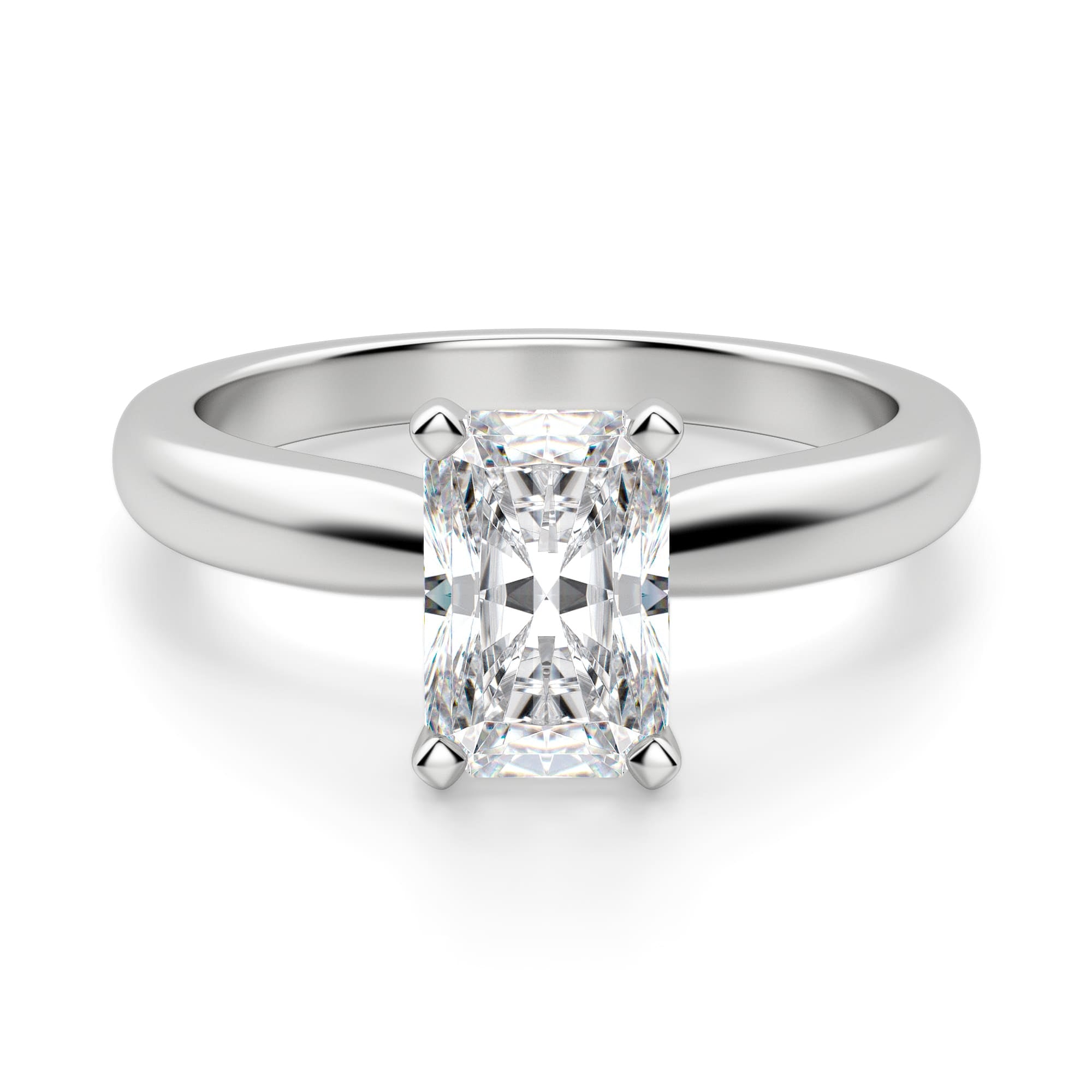Lab Shay Radiant Cut Lab Grown Diamond Solitaire Engagement Ring – Shayonam Jewels