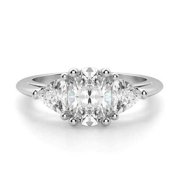 Oval Cut Three Stone Engagement Ring