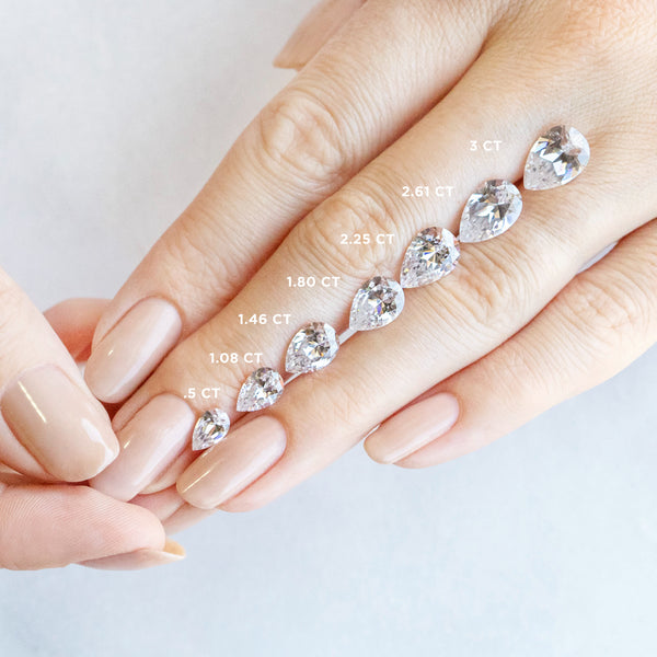 Pear Cut Art Deco Moissanite Engagement Ring