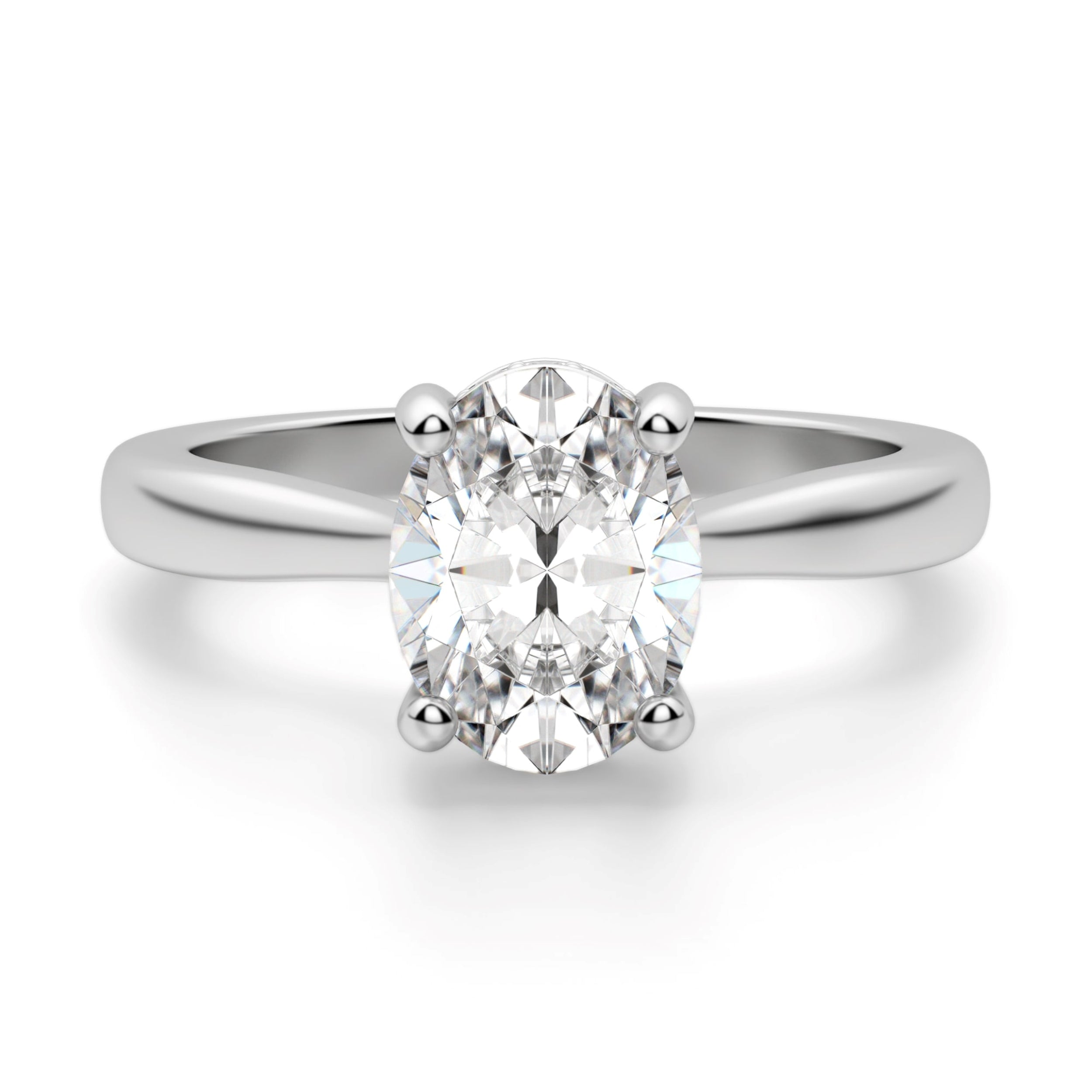 Oval Cut Solitaire Engagement Ring