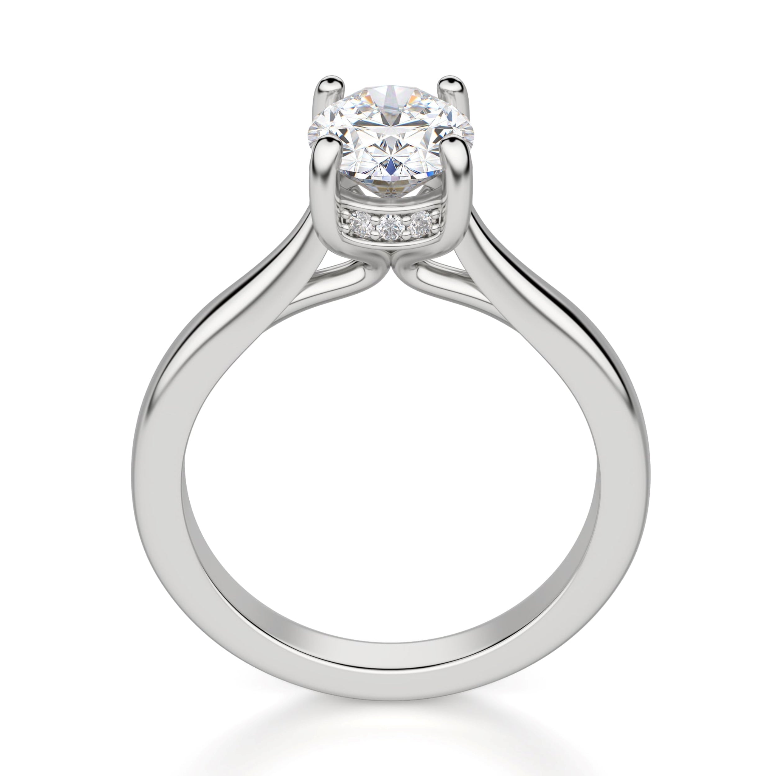 Oval Cut Solitaire Engagement Ring