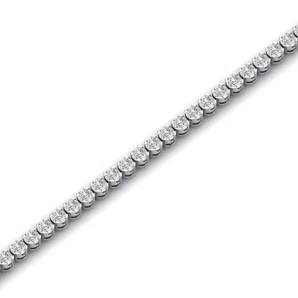 Moissanite Round Cut Women's Bracelet For Anniversary Gift