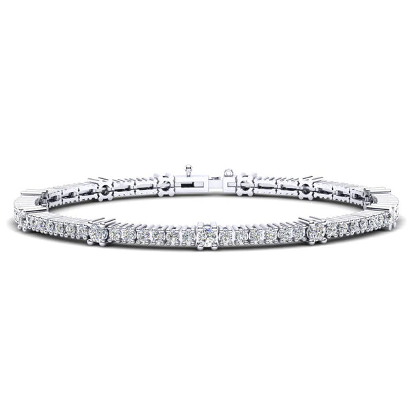 VVS1 Moissanite Round Cut Classic Women's Bracelet