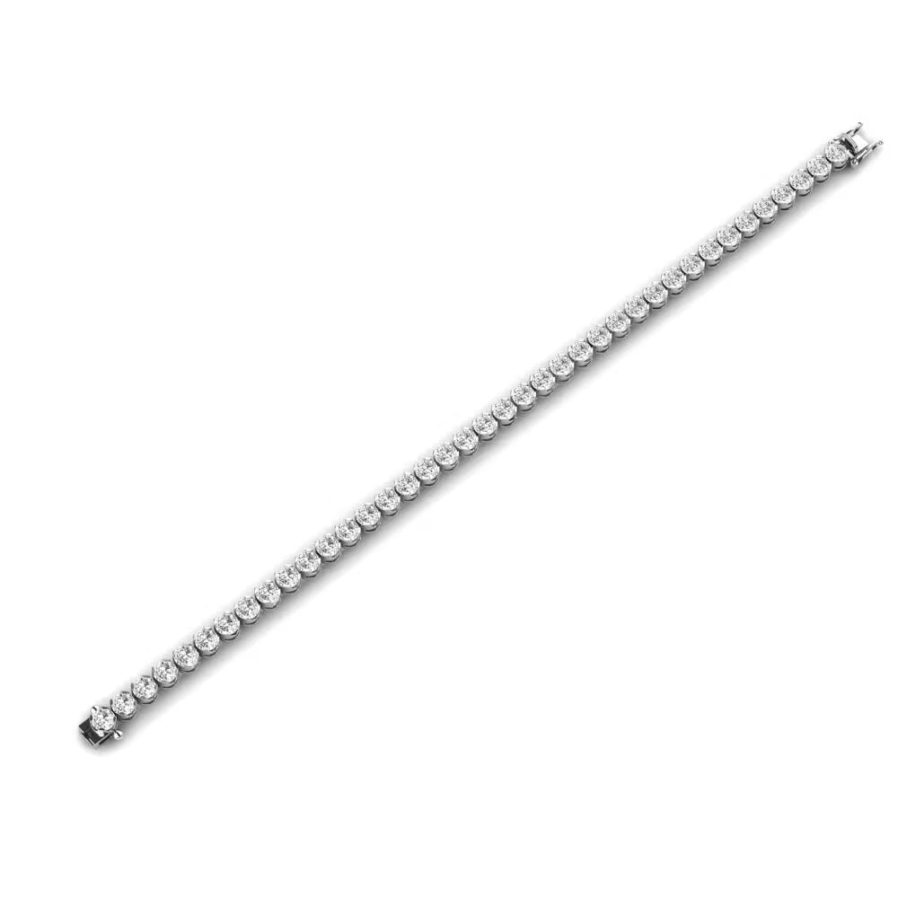 Moissanite Round Cut Women's Bracelet For Anniversary Gift